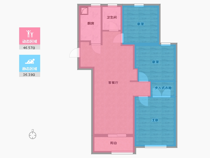 上海-上海市-悦虹雅苑-78.00-户型库-动静分区