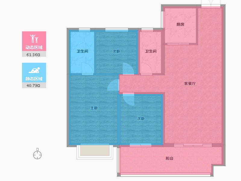 河南省-南阳市-杏坛花园-92.00-户型库-动静分区