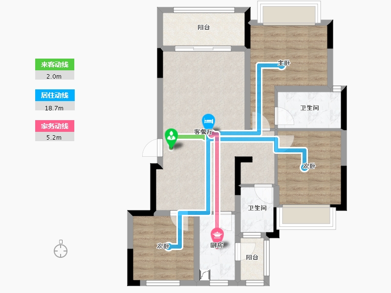 四川省-南充市-原融华府壹号-105.00-户型库-动静线