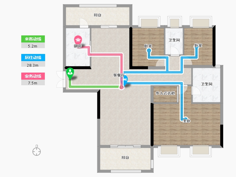 广东省-深圳市-深业中城-160.00-户型库-动静线