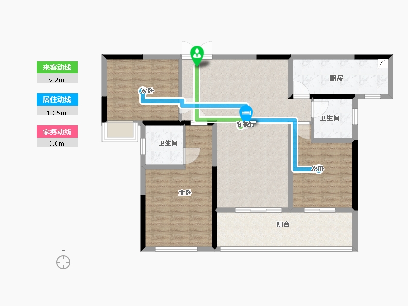 四川省-巴中市-半山逸城2期-105.00-户型库-动静线