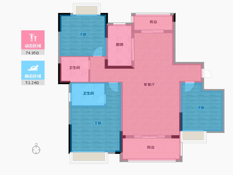 江西省-抚州市-临川中心-113.60-户型库-动静分区