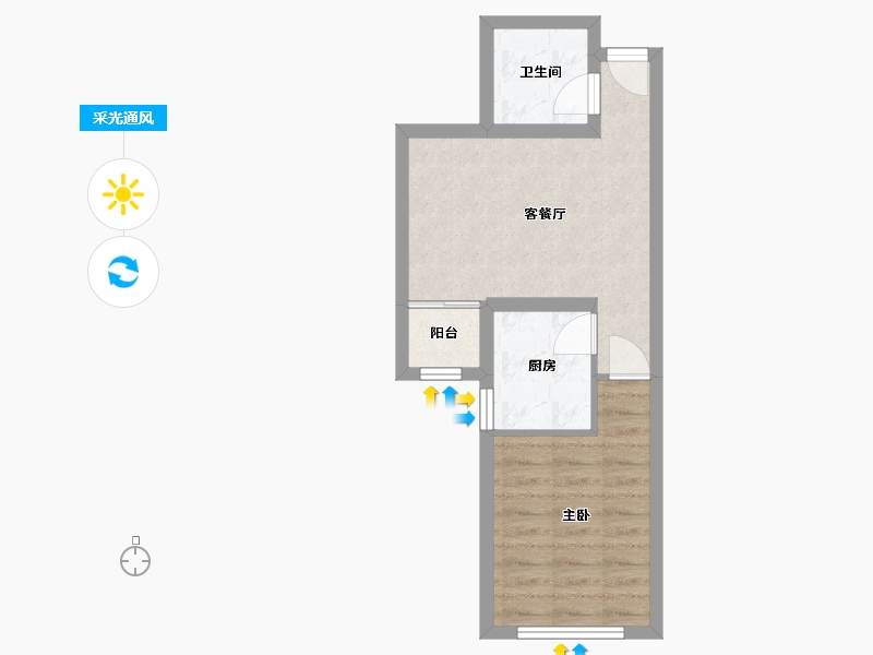 北京-北京市-法源寺西里-38.50-户型库-采光通风