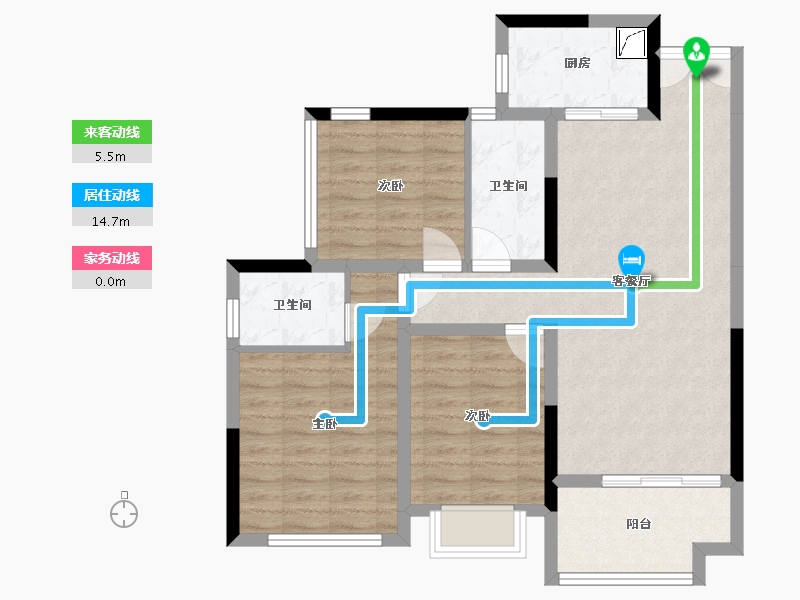 四川省-巴中市-半山逸城2期-92.00-户型库-动静线