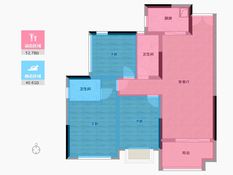 四川省-巴中市-半山逸城2期-92.00-户型库-动静分区