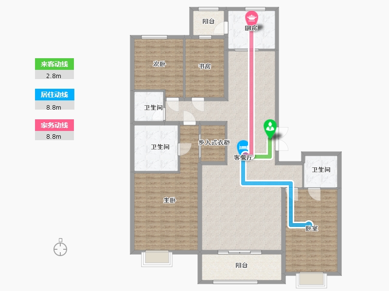 河北省-廊坊市-孔雀城悦府-175.00-户型库-动静线