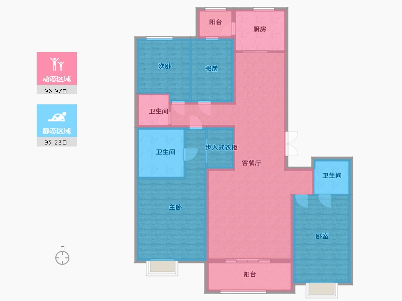 河北省-廊坊市-孔雀城悦府-175.00-户型库-动静分区