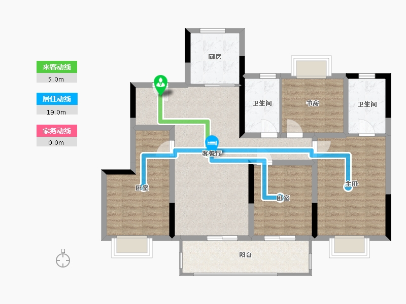 江苏省-常州市-桃李东方-101.00-户型库-动静线