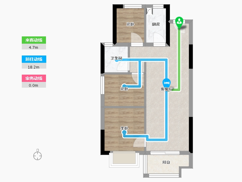 福建省-福州市-禹洲融信·CONE玺湾-59.00-户型库-动静线