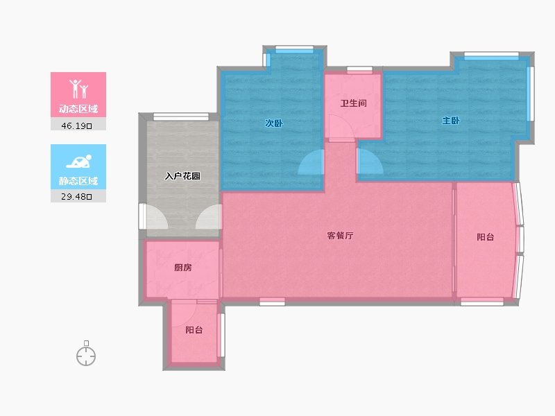 广东省-惠州市-杏林苑-68.00-户型库-动静分区