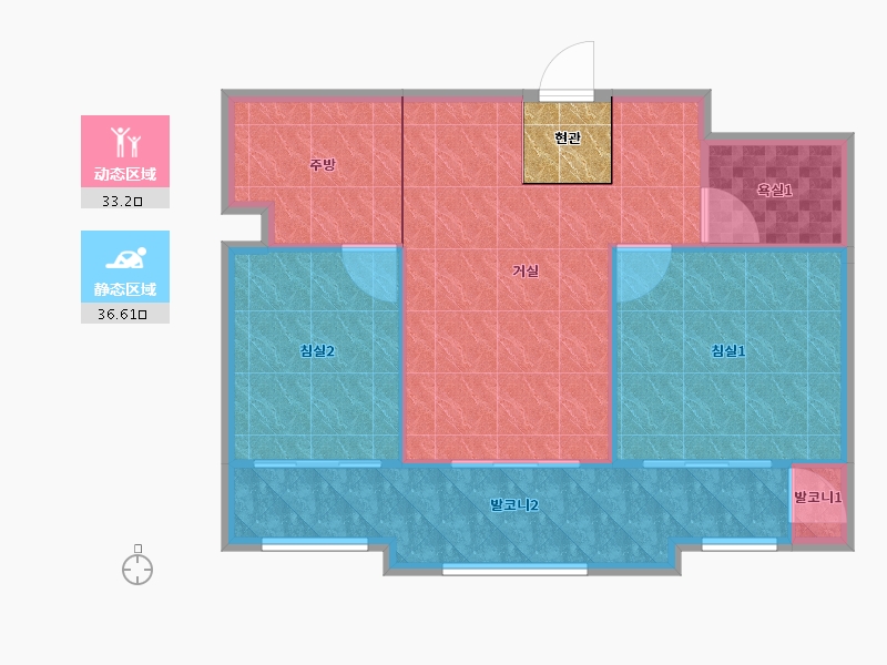 경기도-오산시-오산운암주공1단지-66.53-户型库-动静分区