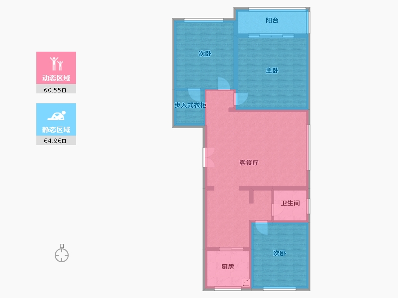 山东省-德州市-通泰·景华苑-113.00-户型库-动静分区