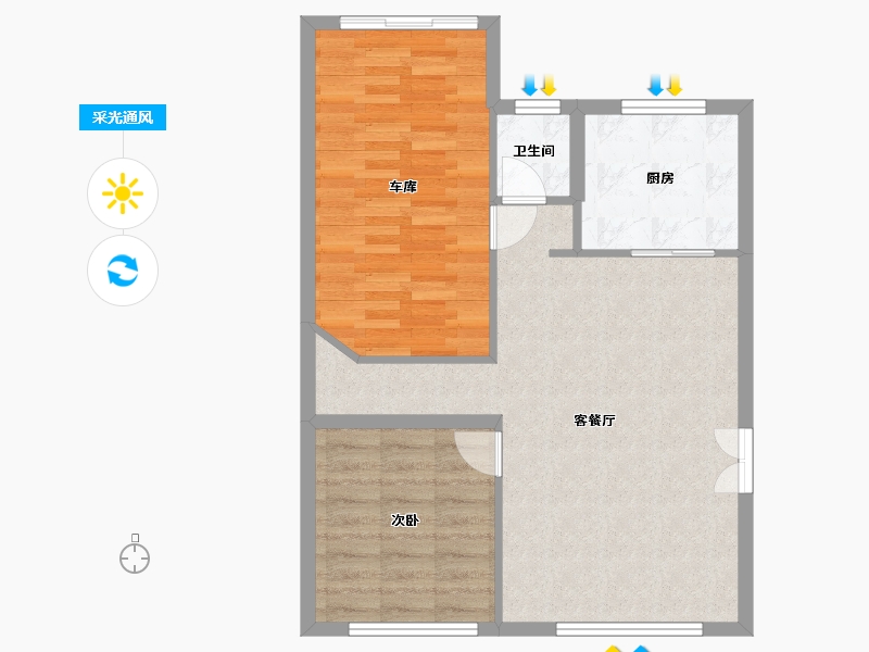 天津-天津市-绿地海域香颂-190.00-户型库-采光通风