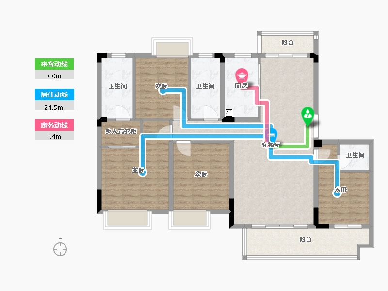 江西省-赣州市-瀚江府-142.00-户型库-动静线