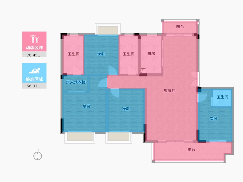 江西省-赣州市-瀚江府-142.00-户型库-动静分区