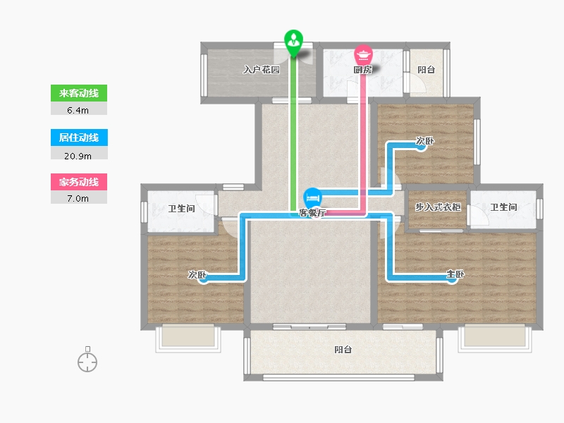 湖南省-永州市-城投新天地-140.00-户型库-动静线