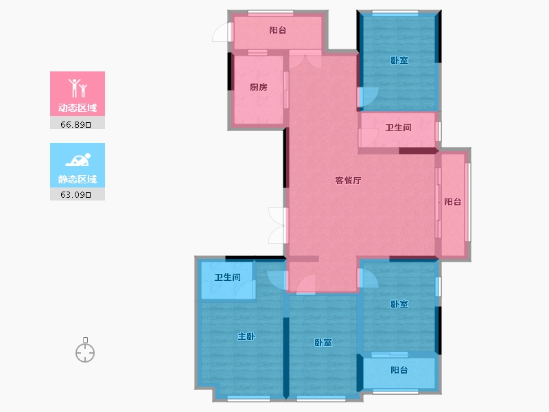 广西壮族自治区-梧州市-欣建大悦城-120.00-户型库-动静分区