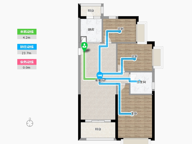 河南省-开封市-恒大-80.00-户型库-动静线