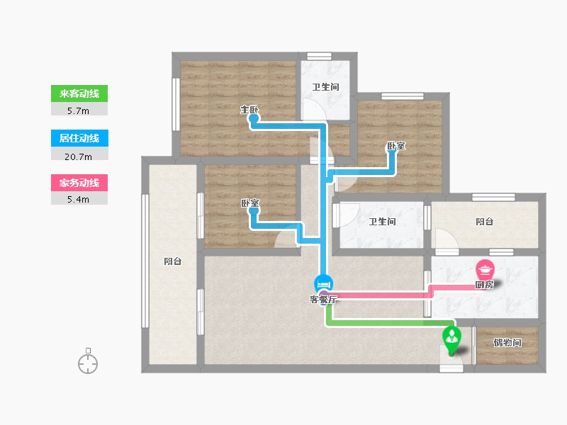 重庆-重庆市-置铖御府-98.00-户型库-动静线