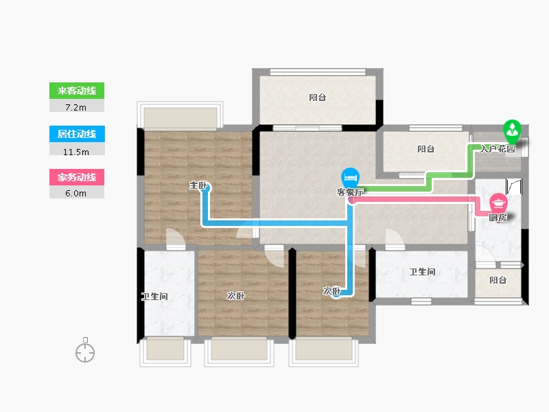 四川省-成都市-协信天骄城-95.00-户型库-动静线