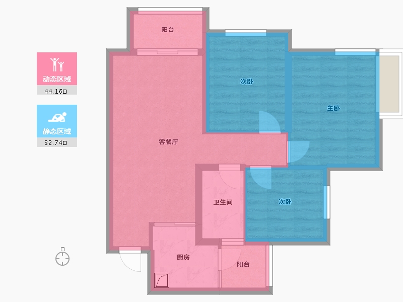 四川省-德阳市-保利广悦府-68.00-户型库-动静分区