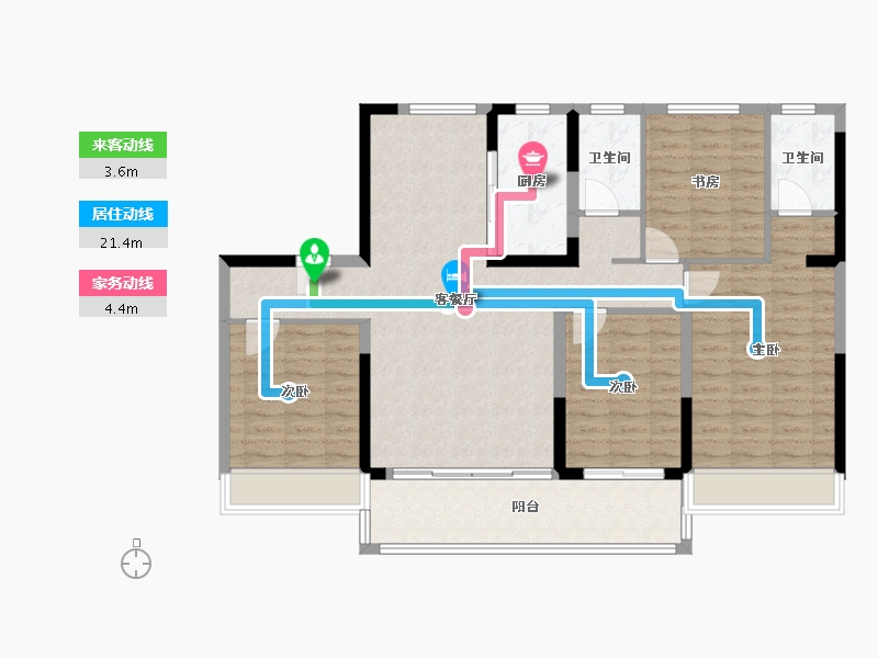 江苏省-宿迁市-碧桂园-99.00-户型库-动静线