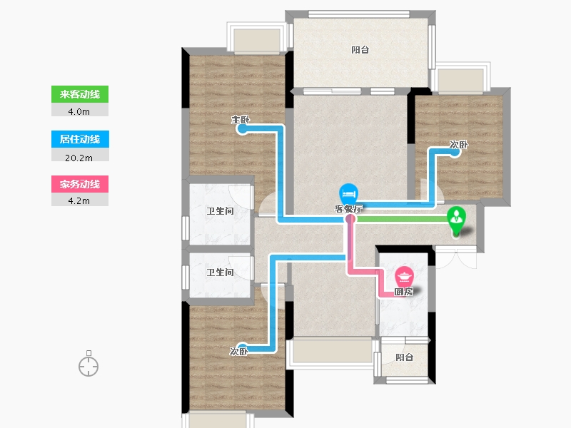 四川省-绵阳市-兴发孔雀公园-99.00-户型库-动静线