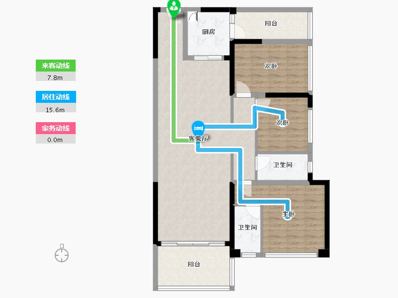 广东省-汕尾市-华夏东方明珠-110.00-户型库-动静线