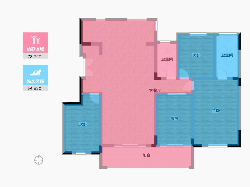 贵州省-黔西南布依族苗族自治州-澜山郡8期-125.00-户型库-动静分区