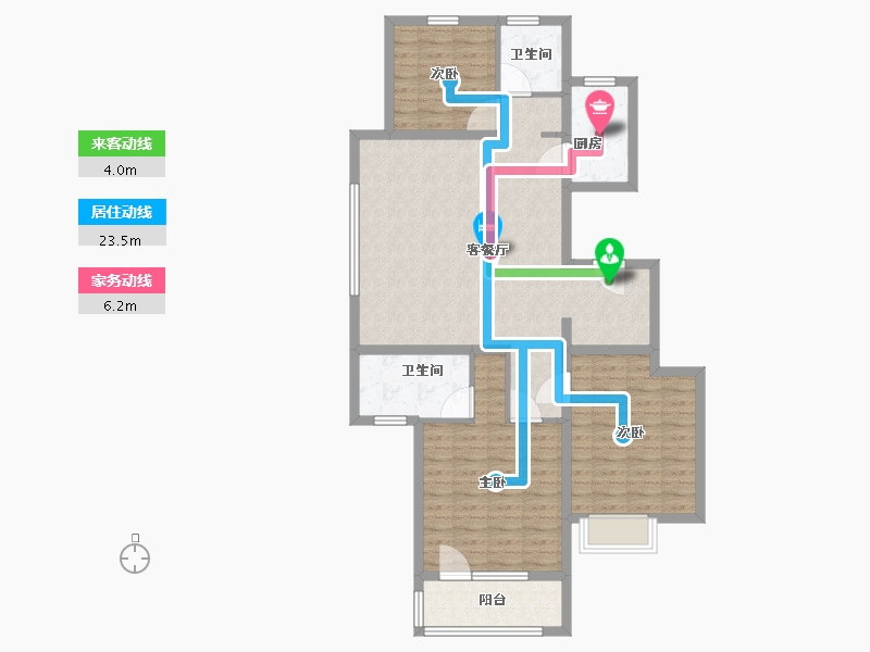 河北省-衡水市-长安壹号院-100.00-户型库-动静线