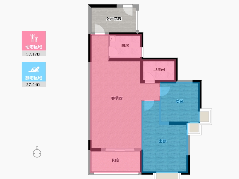 四川省-绵阳市-青羊新城-80.00-户型库-动静分区