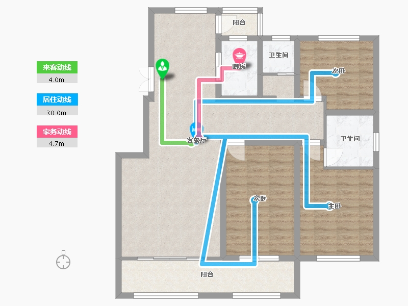 山东省-菏泽市-万城花开-120.00-户型库-动静线