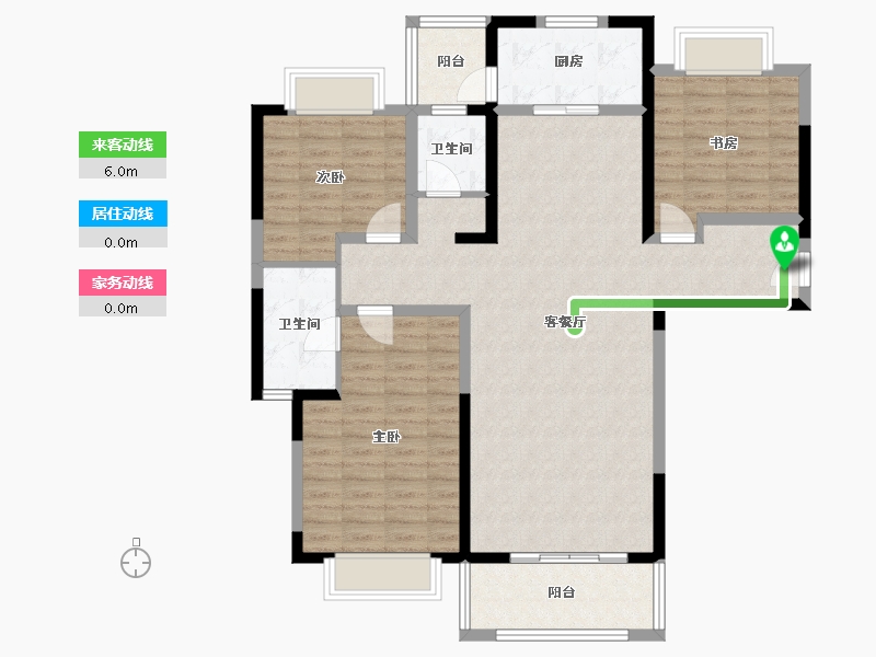 湖南省-株洲市-状元华府-109.00-户型库-动静线