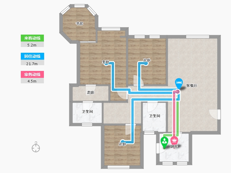 重庆-重庆市-九鼎御江山-114.00-户型库-动静线