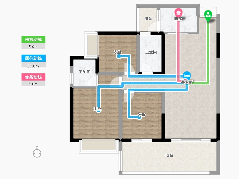 云南省-思茅市-金普壹号-99.61-户型库-动静线