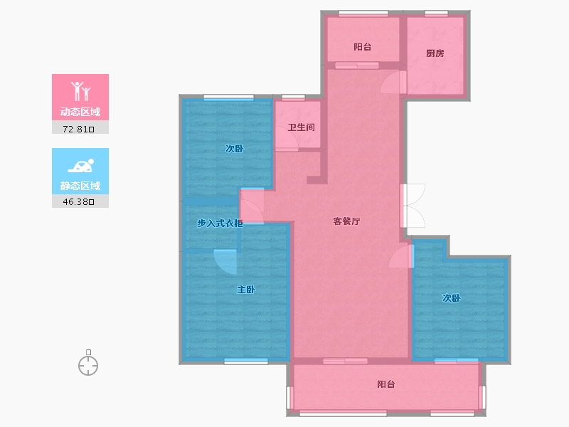 山东省-枣庄市-善国璟园-107.00-户型库-动静分区