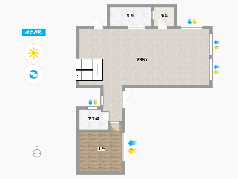 福建省-泉州市-紫茂府-90.00-户型库-采光通风