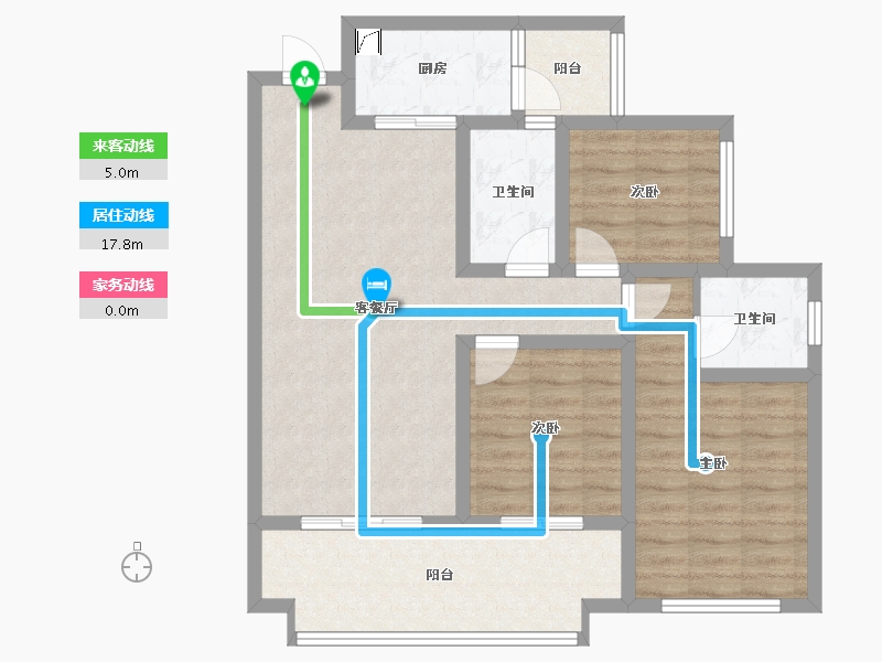 四川省-攀枝花市-人和甲第-97.37-户型库-动静线