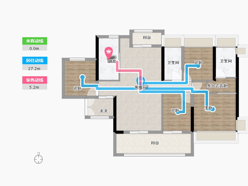 广东省-广州市-越秀·和樾府-106.00-户型库-动静线