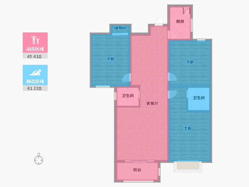 河北省-石家庄市-智慧健康城-114.00-户型库-动静分区