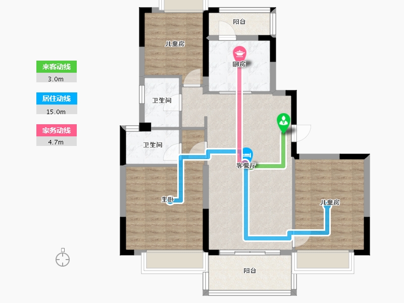 江西省-赣州市-正荣悦玺-92.00-户型库-动静线