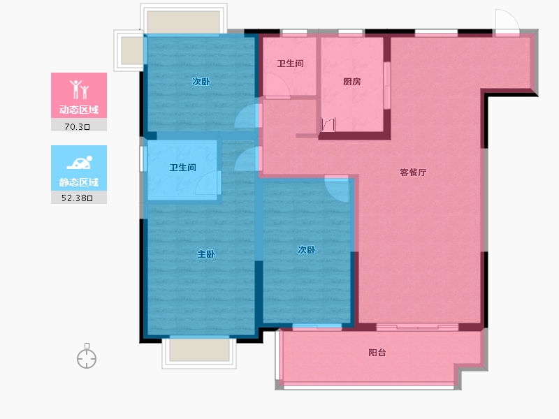 安徽省-合肥市-海尔云熙-110.00-户型库-动静分区