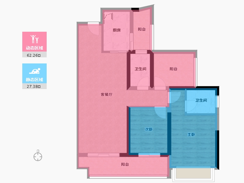 湖南省-湘潭市-湘江城际空间站-80.00-户型库-动静分区