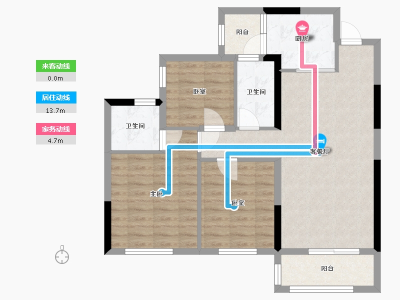 四川省-成都市-邦泰宽语-90.00-户型库-动静线