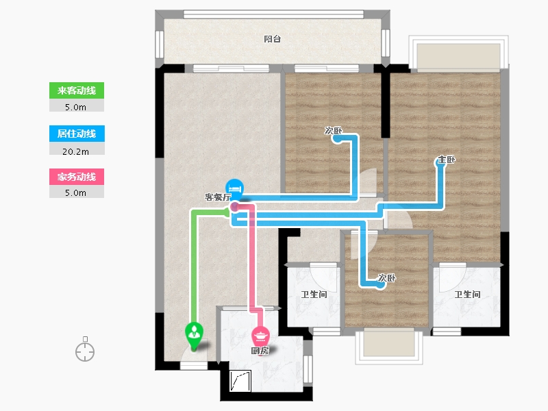 福建省-莆田市-玖玺·正荣府2期-92.74-户型库-动静线