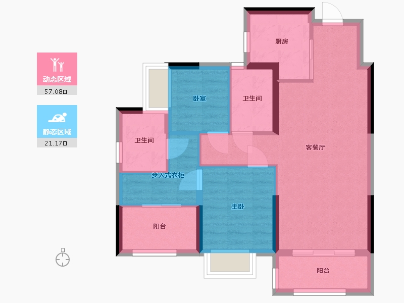 广东省-深圳市-融湖中心城-80.00-户型库-动静分区