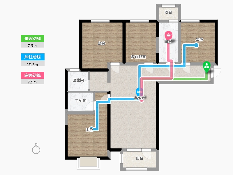 河北省-廊坊市-中建和悦国际-97.00-户型库-动静线