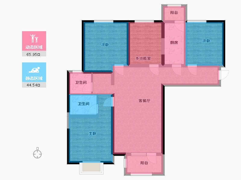 河北省-廊坊市-中建和悦国际-97.00-户型库-动静分区