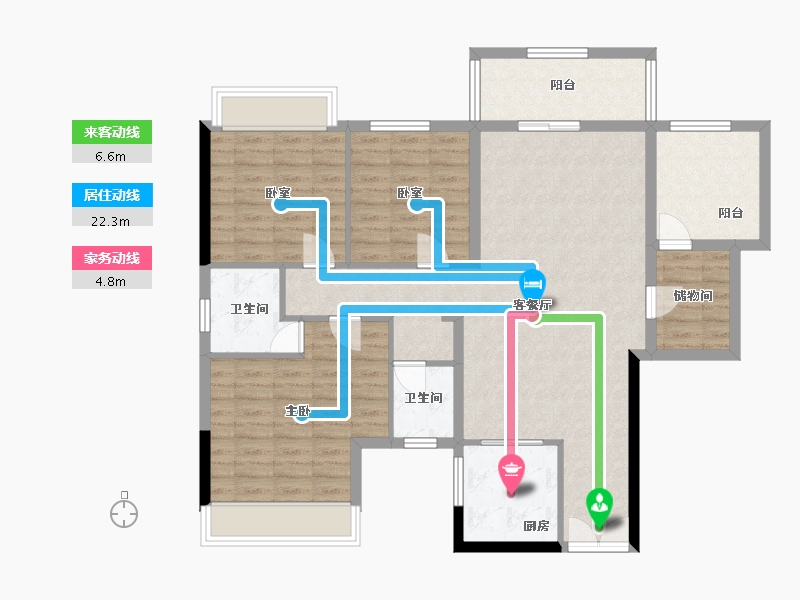 广西壮族自治区-河池市-凤凰寨-125.00-户型库-动静线