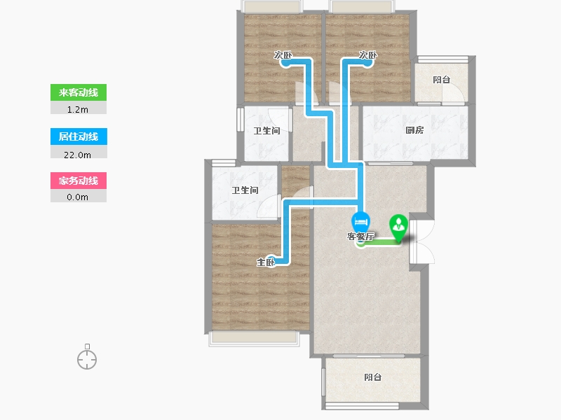 重庆-重庆市-金科禹洲府-82.00-户型库-动静线